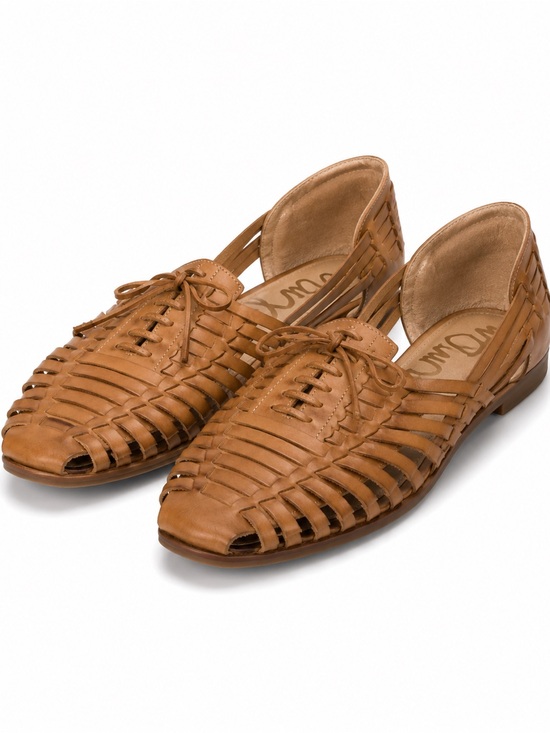 Sam Edelman Shoes - Sam Edelman Tan Woven Leather Huarache Loafers